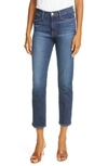 FRAME LE HIGH ANKLE STRAIGHT LEG JEANS,LHST801