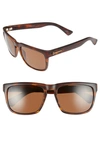 Electric Knoxville 56mm Polarized Sunglasses In Matte Tort/ Bronze Polar