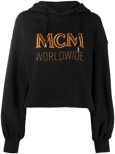 MCM EMBROIDERED LOGO HOODIE