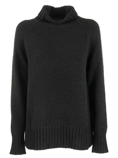 Max Mara Maxmara Mantova Wool And Cashmere Knit Jumper In Black