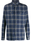 TOM FORD CHECK PRINT BUTTON DOWN SHIRT