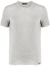 Tom Ford Grey Regular Fit T-shirt With Classic Crew Neckline In Gray