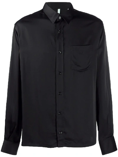 Sunflower Chest Pocket Shirt In Black