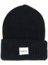 ADER ERROR RIBBED LOGO BEANIE