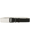 Y-3 Two-tone Clasp-fastening Belt In White