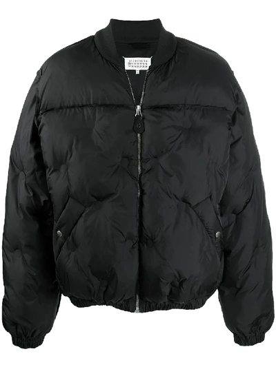 Maison Margiela Padded Zip-up Jacket In Black