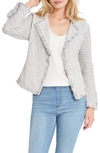 Nic + Zoe Fringe Mix Jacket In Sugar Cookie