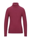 Jeordie's Turtlenecks In Maroon