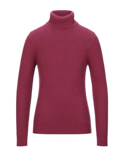 Jeordie's Turtlenecks In Maroon