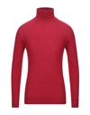Paolo Pecora Turtlenecks In Red