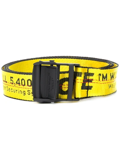 Off-white Industrial Belt In Yellow