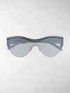 Balenciaga Mirror Lenses Cat-eye Frame Sunglasses In White