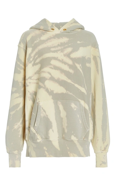 Les Tien Tie-dye Brushed-back Cotton Hooded Sweatshirt In Nude