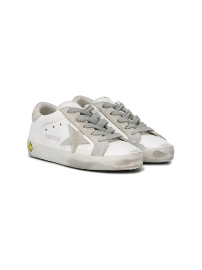Golden Goose Kids' Superstar Leather Trainers In Multicolor