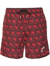 MONCLER LOGO-PRINT SWIM SHORTS