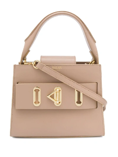 Salar Ludo Logo Tote Bag In Neutrals