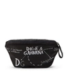 DOLCE & GABBANA KIDS LOGO DIAGRAM BELT BAG,15779647