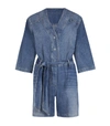 ALLSAINTS ALLSAINTS ABBEY DENIM PLAYSUIT,15770631