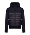 MONCLER QUILTED ZIP-UP HOODIE,15772528