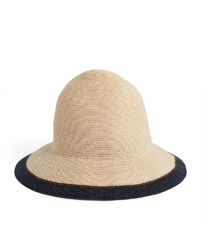 Loro Piana Striped Kate Bucket Hat In Natural Navy