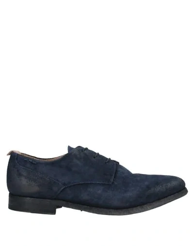Alexander Hotto Laced Shoes In Dark Blue
