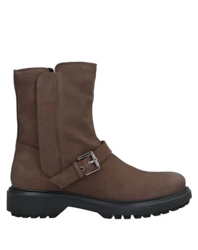 Geox Ankle Boots In Cocoa