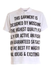 MOSCHINO BLACK LETTERING LOGO POLO SHIRT IN WHITE