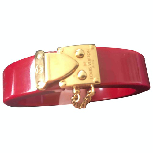 Pre-Owned Louis Vuitton Lockit Red Bracelet | ModeSens