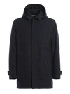 HERNO WOOL BLEND PADDED COAT