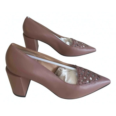 Pre-owned Dear Frances Pink Leather Heels