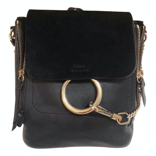 chloe faye black backpack