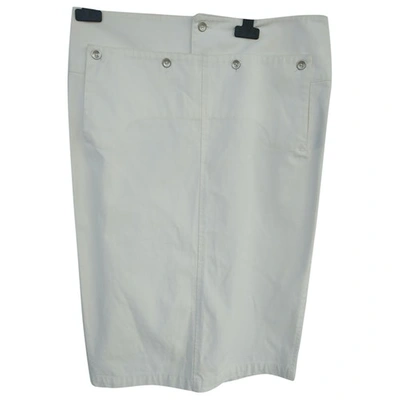 Pre-owned Ralph Lauren Mid-length Skirt In White