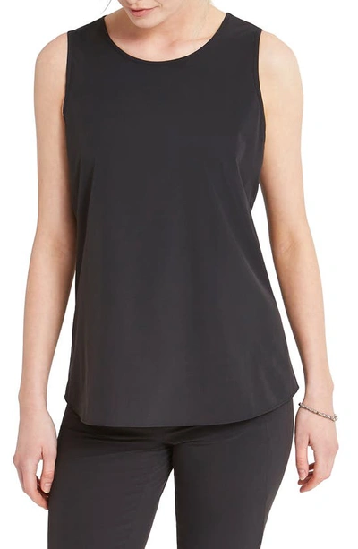 Nic + Zoe Tech Stretch Wrap-around Tank In Grey