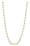 AJOA LYNX PAVE LINK NECKLACE,UN38889GCZ