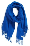Rag & Bone Classic Wool Scarf In Blue