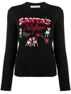 Philosophy Di Lorenzo Serafini Santa's Helper Print Jumper In Black