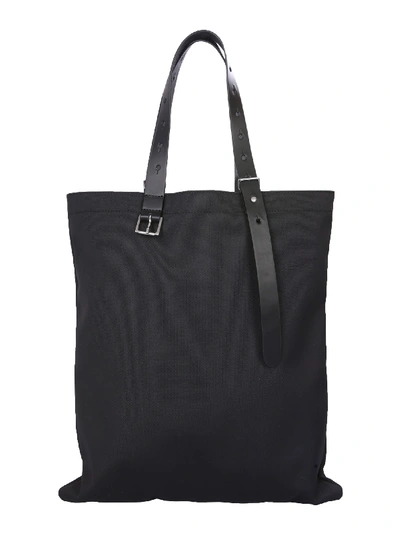 Maison Margiela Shopping Bag With Logo In Nero