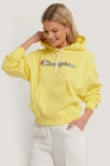 CHAMPION Hooded Sweatshirt Yellow