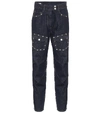 DRIES VAN NOTEN STUDDED MID-RISE CARROT JEANS,P00502712