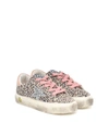 GOLDEN GOOSE MAY LEOPARD-PRINT LEATHER SNEAKERS,P00503827