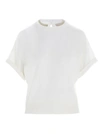 BRUNELLO CUCINELLI BRUNELLO CUCINELLI WOMEN'S WHITE T-SHIRT,M14817900CY803 S