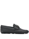 VALENTINO GARAVANI VALENTINO GARAVANI MEN'S BLACK LEATHER LOAFERS,UY2S0C32YST0NO 41