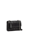 Tory Burch Fleming Small Convertible Shoulder Bag In Black