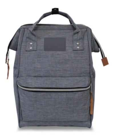 Amka Milan 16" Daily Commute School Backpack In Heather Gray