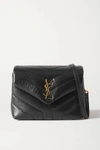 SAINT LAURENT LOULOU TOY QUILTED LEATHER SHOULDER BAG