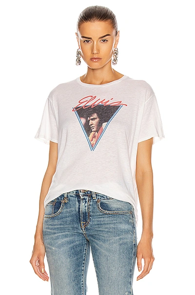 R13 Vegas Elvis Boy Print T-shirt In White