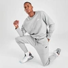 Nike Sportswear Tapered Logo-print Cotton-blend Tech-fleece Sweatpants In Dark Grey Heather/black