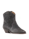 ISABEL MARANT ISABEL MARANT WOMEN'S GREY SUEDE ANKLE BOOTS,BO017420P002S02FK 36