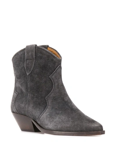 Isabel Marant Women's  Grey Suede Ankle Boots