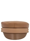 RUSLAN BAGINSKIY RUSLAN BAGINSKIY WOMEN'S BEIGE HAT,KPC10036035LBLTOLVBG M